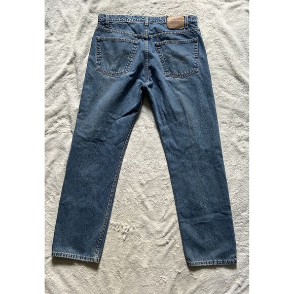 Vintage 90s Levis 505 Jeans Mens Regular Fit Straight Leg Medium Wash Size 38x32 - Picture 9 of 9